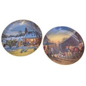 Lot of 2 Dave Barnhouse Remembers Plate Collection- Bradford Exchange w/ COA